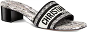 Order (W) Dior Dway Slide 'Hitam Putih' KCQ244KPY_S15W