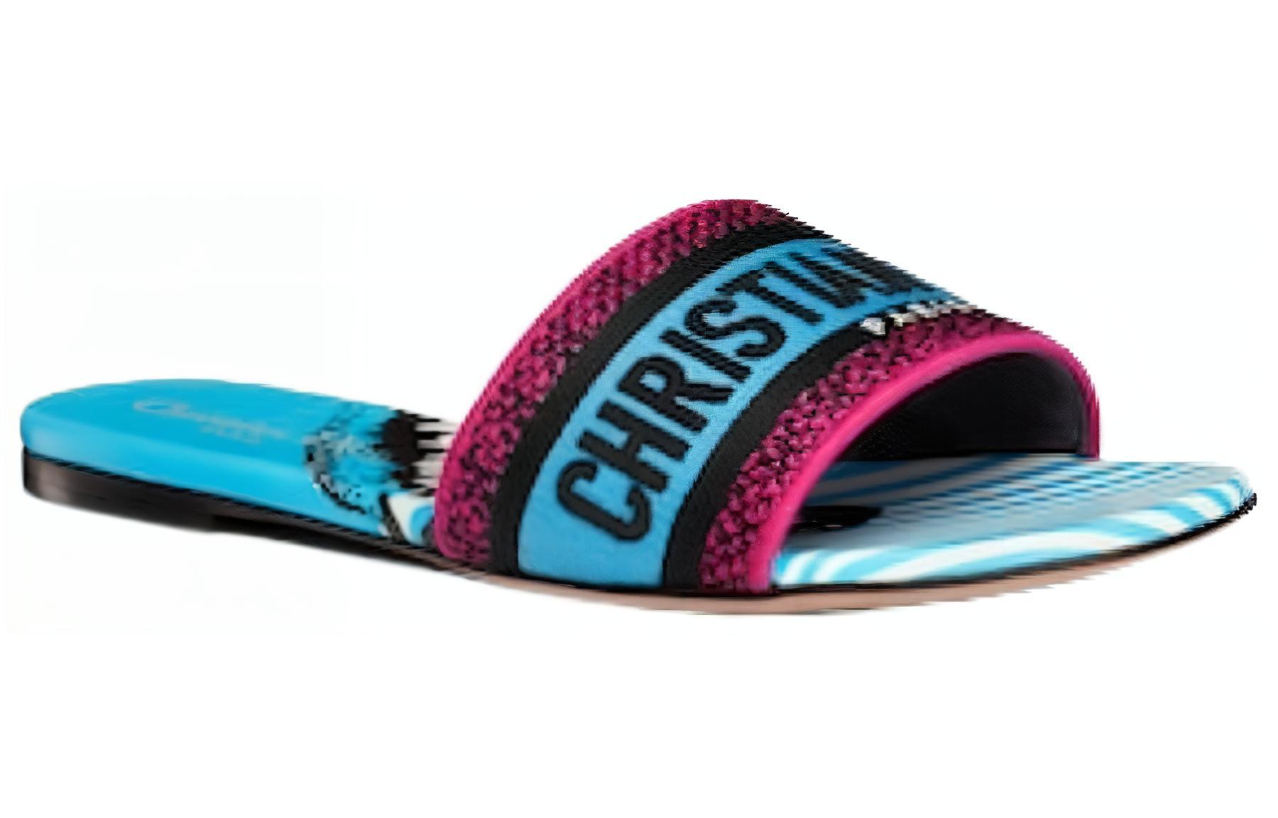 Lookbook DIOR 迪奧 Dway 舒適涼拖鞋 女款 藍色