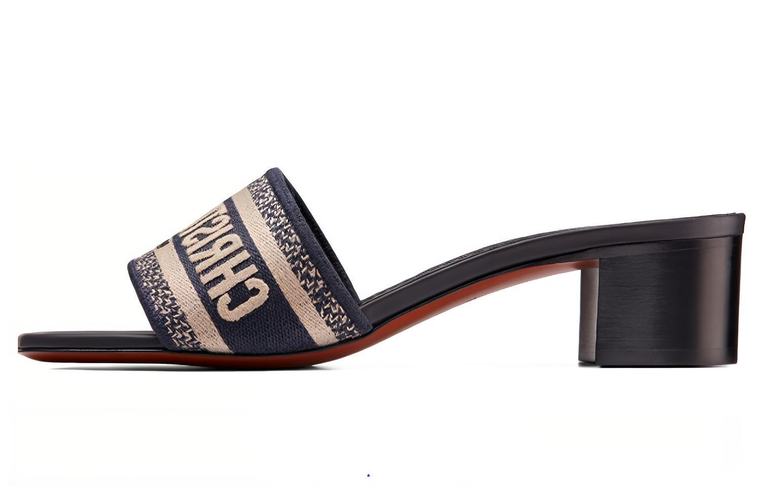 (Women) Dior Dway Slide Slippers Blue Black 'Navy' KCQ244ERC_S56B