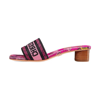 (W) Dior Dway Slide 'Bright Pink'