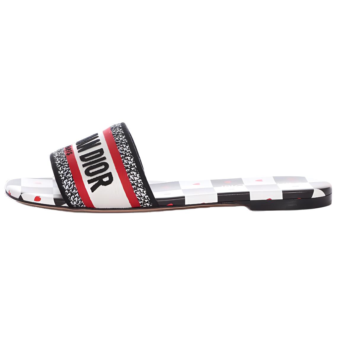 Buy (W) Dior Dway Slide 'Checkered' - Selipar Corak Kotak Dior Dway KCQ209DAM_S17X