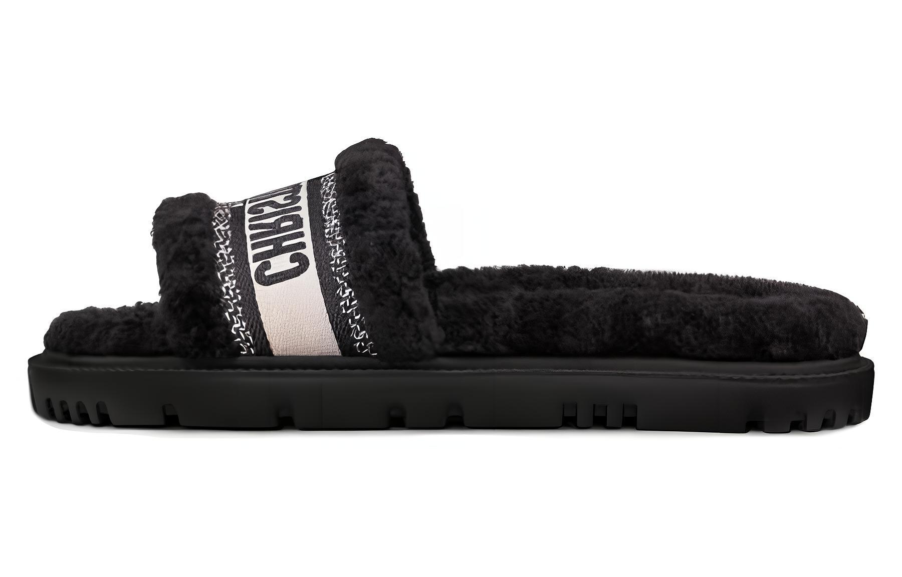 (Women) Dior Dway Slide 'Cotton Patchwork Black' KCQ551ESK_S11X