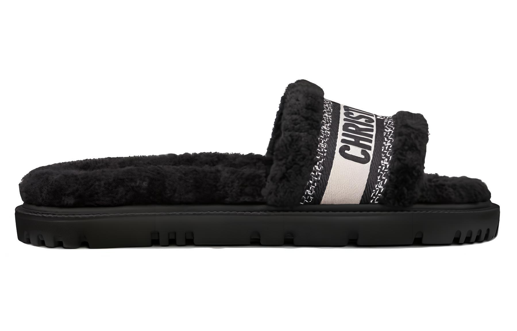 Order (W) Dior Dway Slide 'Cotton Patchwork Hitam' KCQ551ESK_S11X