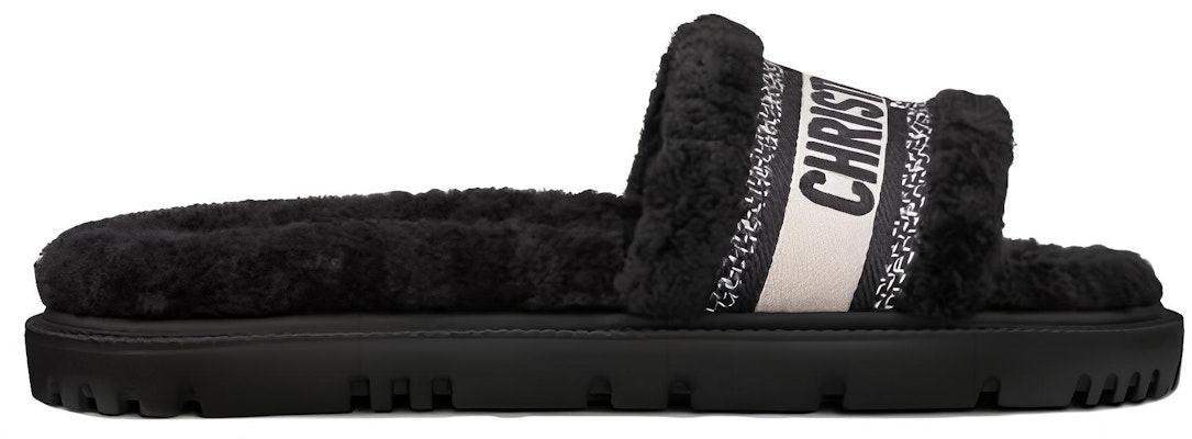 (W) Dior Dway Slide 'Cotton Patchwork Hitam' KCQ551ESK_S11X Order (W) Dior Dway Slide 'Cotton Patchwork Hitam' KCQ551ESK_S11X