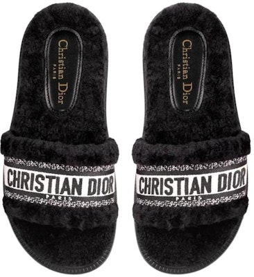 (W) Dior Dway Slide 'Cotton Patchwork Hitam' KCQ551ESK_S11X Lookbook (W) Dior Dway Slide 'Cotton Patchwork Hitam' KCQ551ESK_S11X