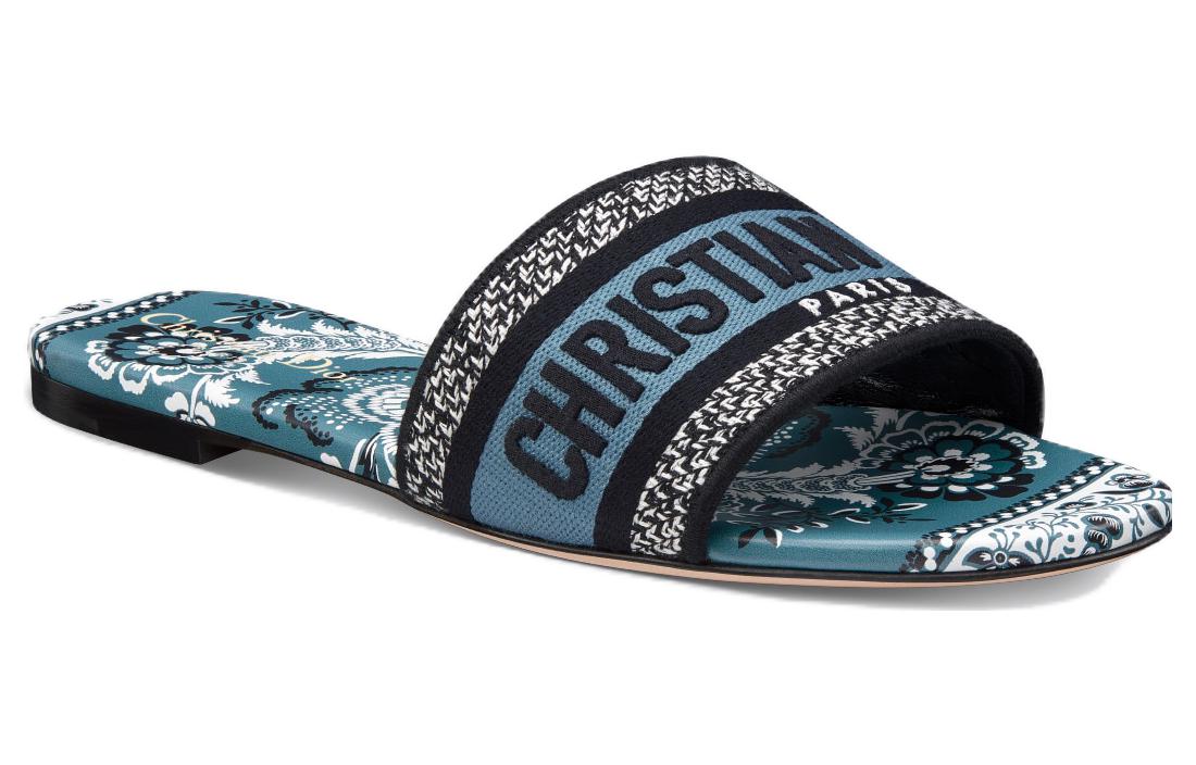 Lookbook (W) 디올 D웨이 슬라이드 "데님 블루" KCQ209BBE_S84B