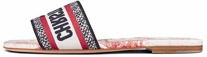 (Women) Dior Dway Slide 'Floral Red' KCQ209RAM_S48W (Women) Dior Dway Slide 'Floral Red' KCQ209RAM_S48W