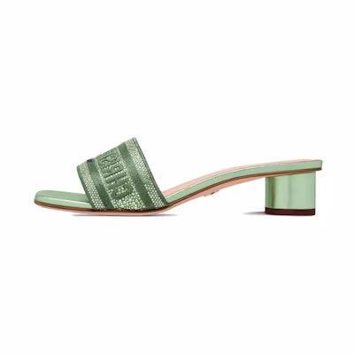 (W) Dior Dway Slide 'Green Crystal'