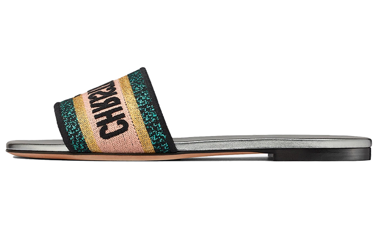 (Women) Dior Dway Slide 'Green Gold Pink' KCQ209LUC_S46K