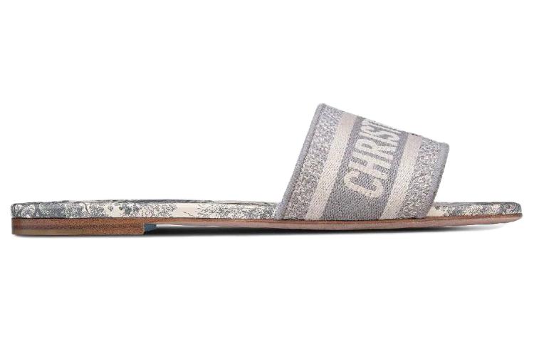 Order (W) 迪奥 Dway 拖鞋 '灰色' KCQ209TJE_S21G