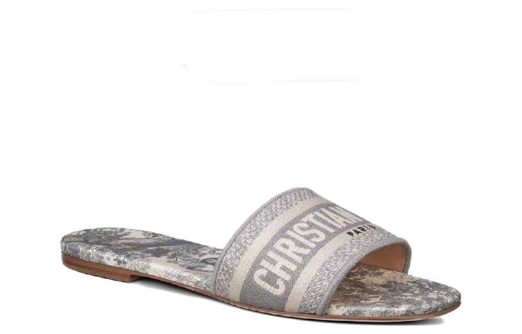 Shop (W) 迪奥 Dway 拖鞋 '灰色' KCQ209TJE_S21G