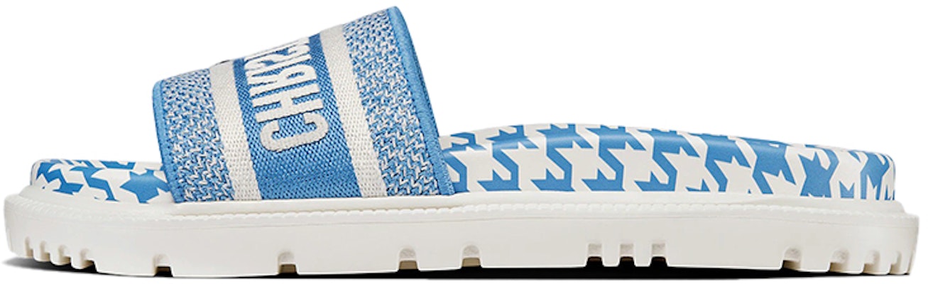 (Women) Dior DWay Slide 'Houndstooth - Corn Flower' KCQ550PPE-S11N Buy (Women) Dior DWay Slide 'Houndstooth - Corn Flower' KCQ550PPE-S11N