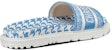 (W) Dior DWay Slide 'Houndstooth - Corn Flower' (Bunga Jagung) KCQ550PPE-S11N