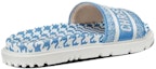 Shop (W) Dior DWay Slide 'Houndstooth - Corn Flower' (Bunga Jagung) KCQ550PPE-S11N