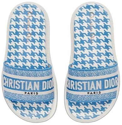 (Women) Dior DWay Slide 'Houndstooth - Corn Flower' KCQ550PPE-S11N Purchase (Women) Dior DWay Slide 'Houndstooth - Corn Flower' KCQ550PPE-S11N