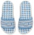 (W) Dior DWay Slide 'Houndstooth - Corn Flower' (Bunga Jagung) KCQ550PPE-S11N
