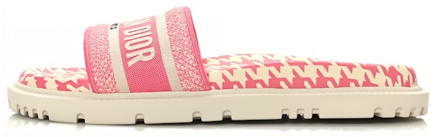 (Women) Dior DWay Slide 'Houndstooth - Peony' KCQ550PPE-S55P (Women) Dior DWay Slide 'Houndstooth - Peony' KCQ550PPE-S55P