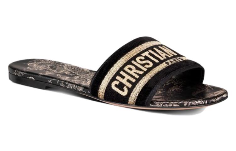 (W) Dior Dway Slide 'Logo Embroidery Black' 圖 3