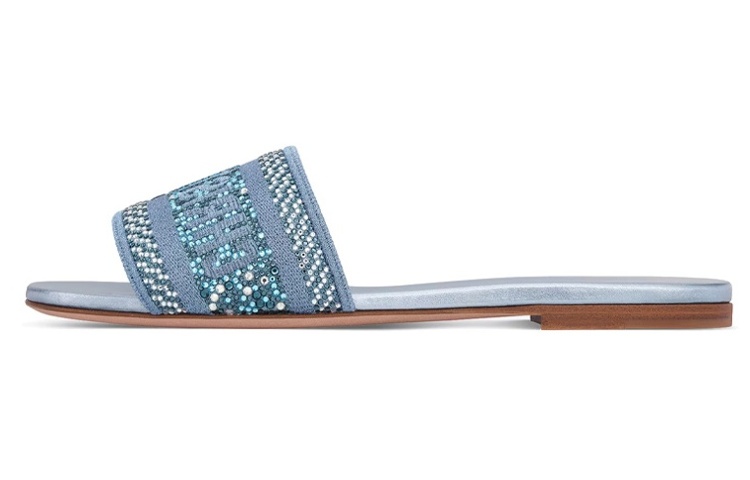 Buy (W) Dior DWay Slide 'Metal Sky' Sandal KCQ209LCS_S80K