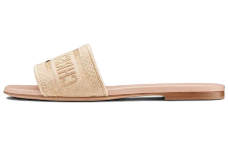 (Women) Dior Dway Slide 'Metallic Embroidery Gold' KCQ209ELF_S71K