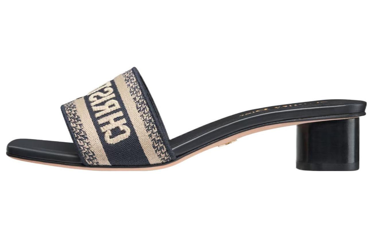 (Women) Dior Dway Heeled Slide 'Deep Blue' KCQ915ERC_S56B