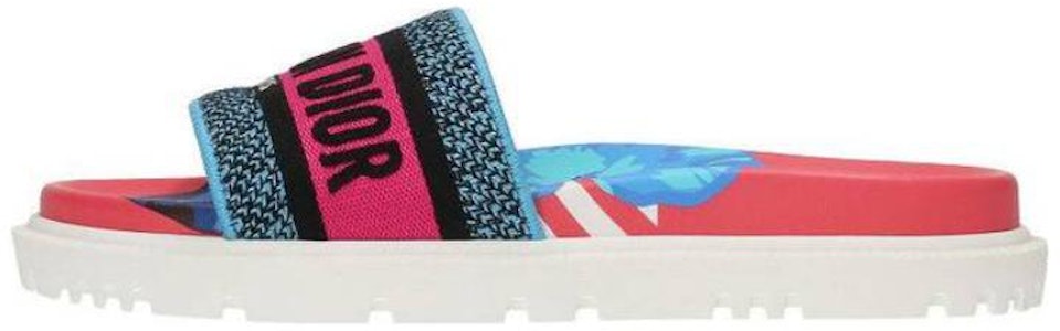 (W) 迪奥 Dway 粉色刺绣拖鞋 KCQ550FFE_S57P Buy (W) 迪奥 Dway 粉色刺绣拖鞋 KCQ550FFE_S57P