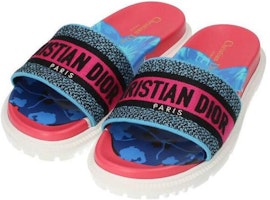 (W) 디올 드웨이 슬라이드 "핑크 자수" KCQ550FFE_S57P Order (W) 디올 드웨이 슬라이드 "핑크 자수" KCQ550FFE_S57P