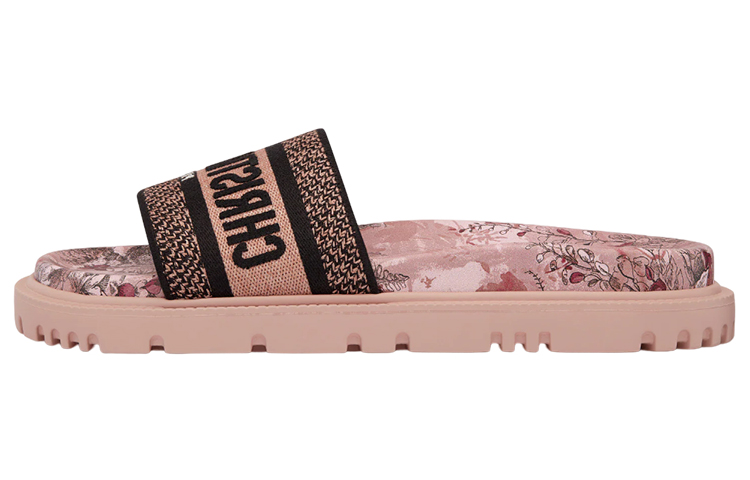 Buy (W) 迪奥 Dway 粉色标志刺绣拖鞋 KCQ550JMY_S28Z