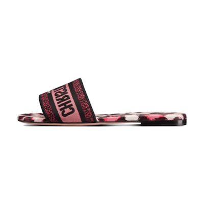 (W) Dior Dway Slide 'Red Leather'
