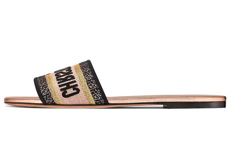 (Women) Dior Dway Slide 'Rose Gold Metallic' KCQ209LUC_S70K