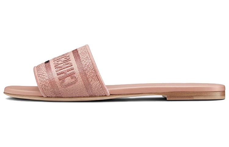 (Women) Dior Dway Slide 'Rose Pink Embroidery' KCQ209ELF_S70K