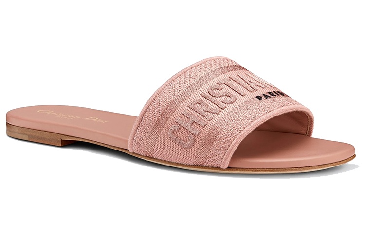 (W) Dior Dway Slide 'Rose Pink Embroidery' 圖 3