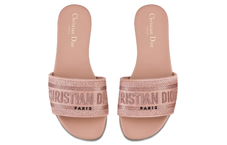 (W) Dior Dway Slide 'Rose Pink Embroidery' 圖 5