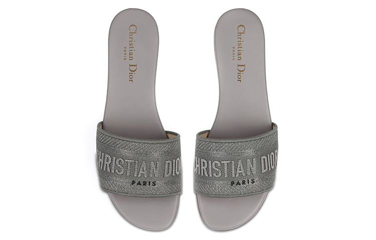 (W) Dior Dway Slide 'Silver Fashion' 圖 4