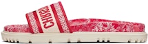 Buy (W) Dior DWay Slide 'Sulaman Bunga Toile de Jouy - Merah' KCQ550TJE-S32W