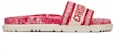 (W) Dior DWay Slide 'Sulaman Bunga Toile de Jouy - Merah' KCQ550TJE-S32W