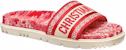 (W) Dior DWay Slide 'Sulaman Bunga Toile de Jouy - Merah' KCQ550TJE-S32W