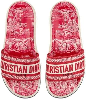 (W) Sandal Dior DWay 'Toile de Jouy Bunga Bordir - Merah' KCQ550TJE-S32W Shop (W) Sandal Dior DWay 'Toile de Jouy Bunga Bordir - Merah' KCQ550TJE-S32W