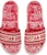 (W) Dior DWay Slide 'Sulaman Bunga Toile de Jouy - Merah' KCQ550TJE-S32W
