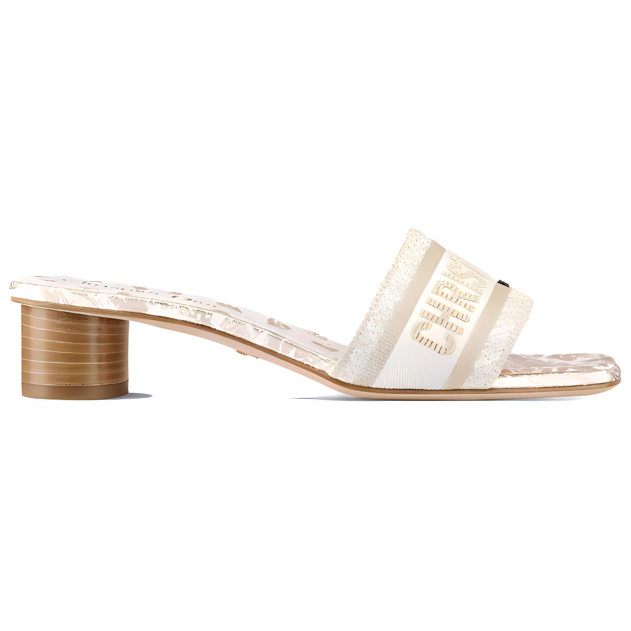 (W) Dior Dway Slide 'White Gold' 圖 2