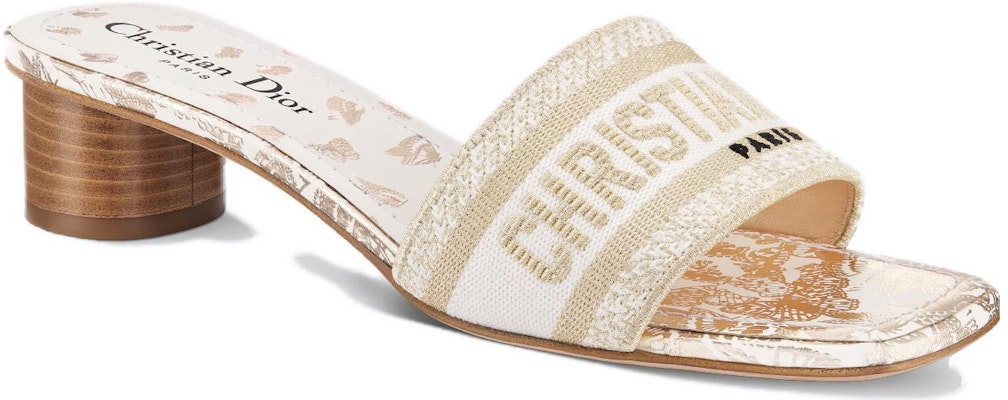 (Women) Dior Dway Slide 'White Gold' KCQ902DLU_S09W Lookbook (Women) Dior Dway Slide 'White Gold' KCQ902DLU_S09W
