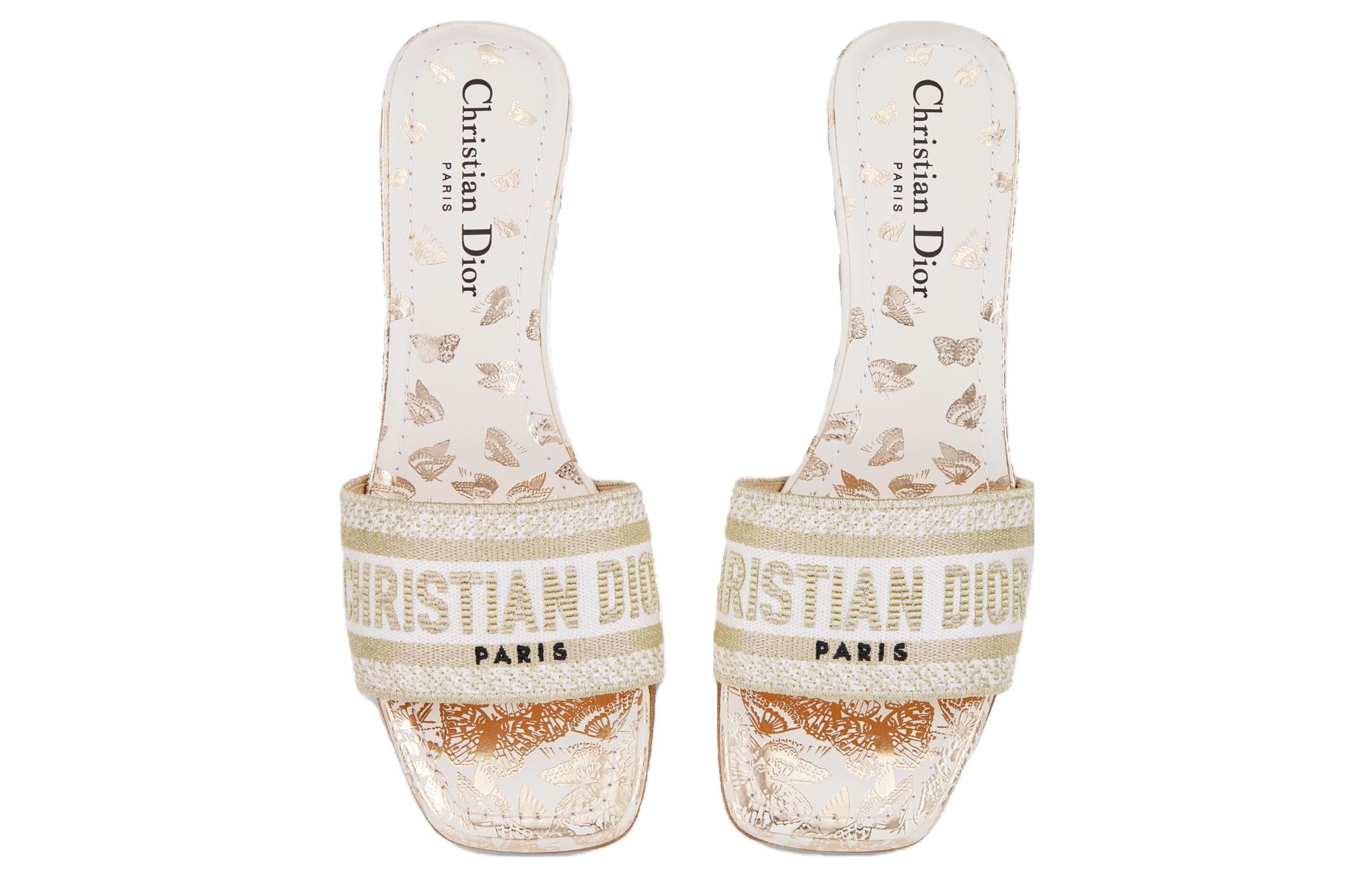 (W) Dior Dway Slide 'White Gold' 圖 4