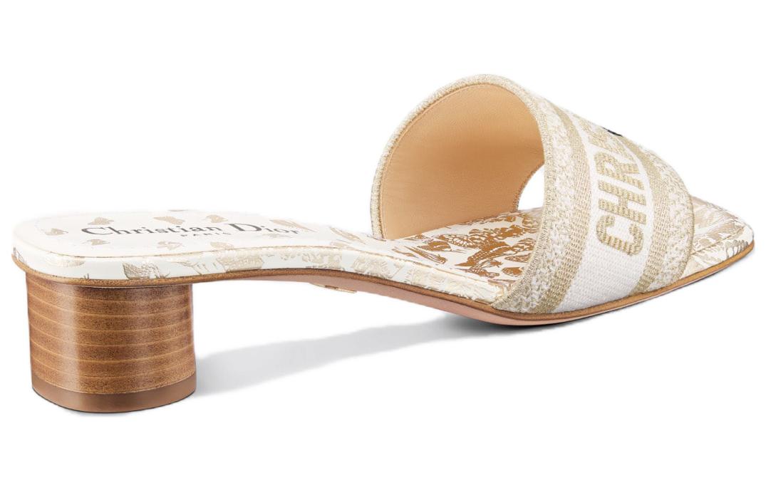 (W) Dior Dway Slide 'White Gold' 圖 5
