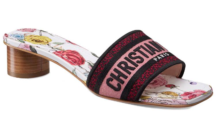 Order (W) 디올 드웨이 슬라이드 (화이트 핑크) KCQ902FCE_S43L