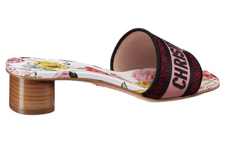 Lookbook (W) 디올 드웨이 슬라이드 (화이트 핑크) KCQ902FCE_S43L