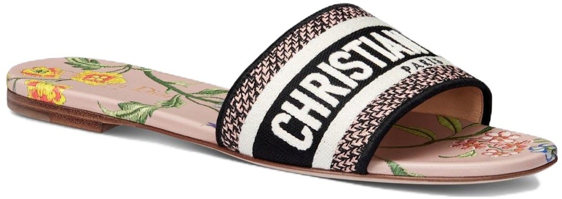 (W) ディオール Dway スライド ピンク 刺繍 コットン KCQ209FWY_S38P Lookbook (W) ディオール Dway スライド ピンク 刺繍 コットン KCQ209FWY_S38P