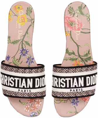 DIOR 迪奥 Dway 棉布露趾套穿時尚涼拖 女款 黑白棕 Shop DIOR 迪奥 Dway 棉布露趾套穿時尚涼拖 女款 黑白棕