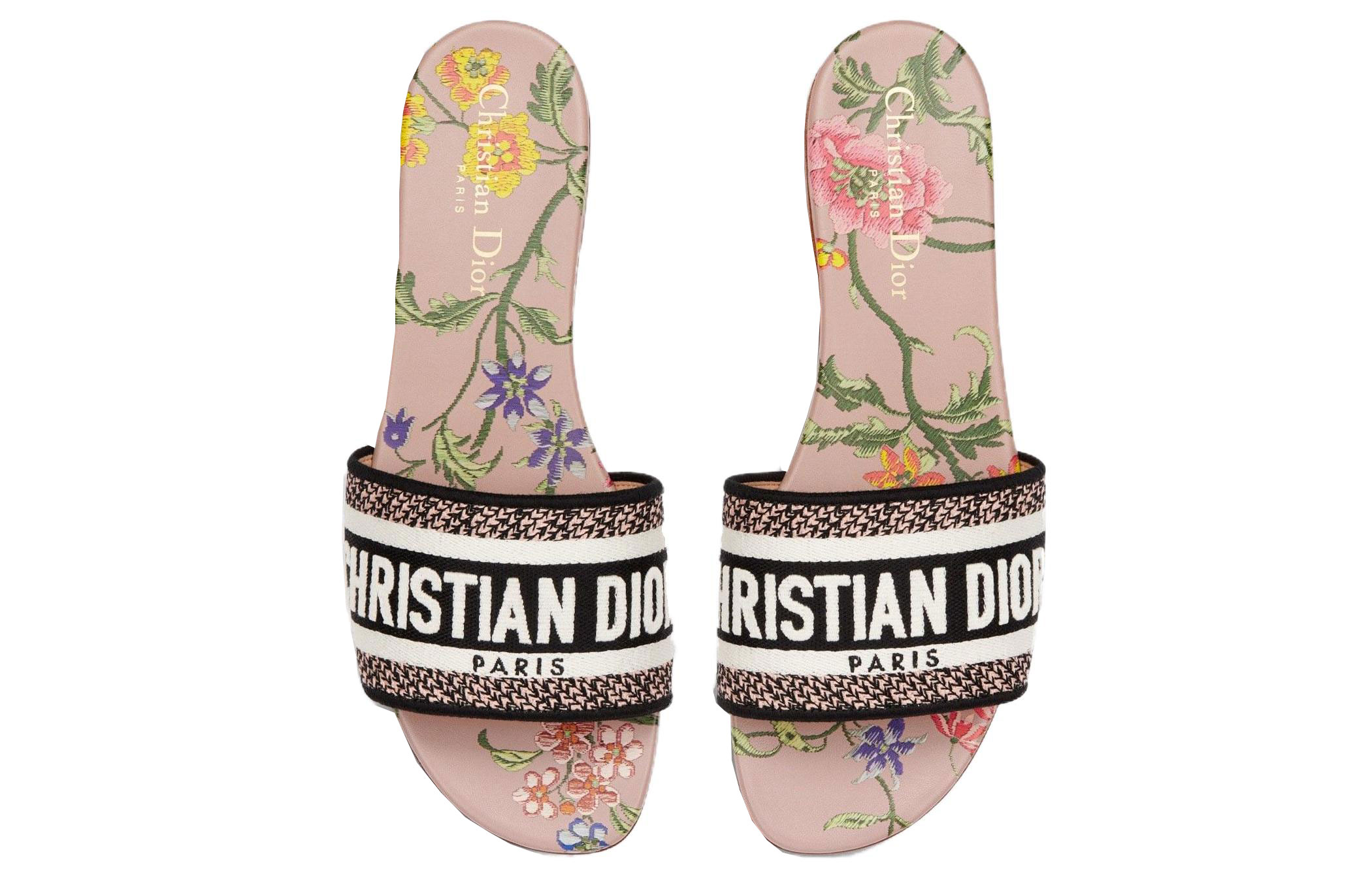 Purchase (W) Dior Dway Sandal Bordir Katun Pink Multicolor KCQ209FWY_S38P