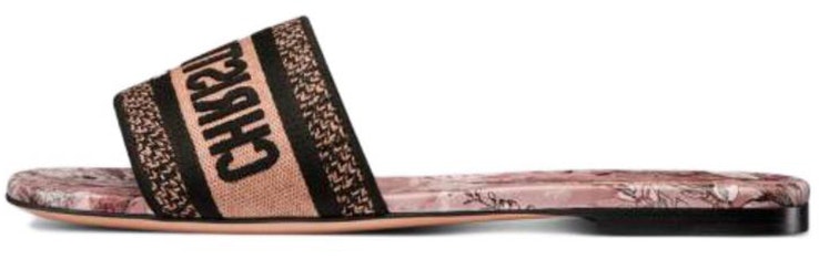 women-dior-dway-slide-sandal-black-pink-orange-multicolor-kcq-209-jmy-s28-z