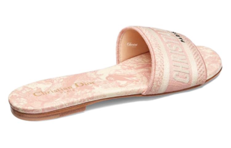 Shop (W) ディオール Dway トワルドジュイ スライド (ライトピンク) KCQ209TJE_S46P